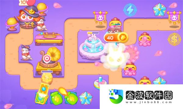 《保衛(wèi)蘿卜4》阿波與魔法寶藏第55關(guān)攻略