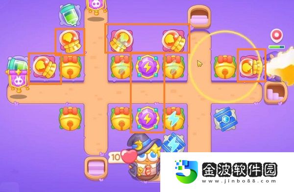 《保衛(wèi)蘿卜4》阿波與魔法寶藏第57關(guān)攻略