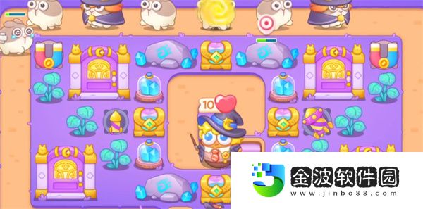《保衛蘿卜4》阿波與魔法寶藏第54關攻略