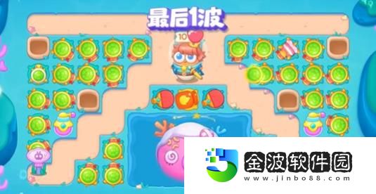 《保衛(wèi)蘿卜4》嗨釣度假島第14關(guān)通關(guān)攻略