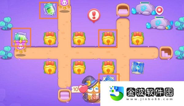 《保衛(wèi)蘿卜4》阿波與魔法寶藏第57關(guān)攻略