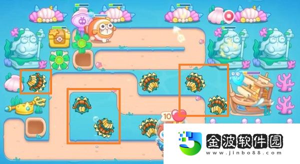 《保衛(wèi)蘿卜4》嗨釣度假島第3關通關攻略