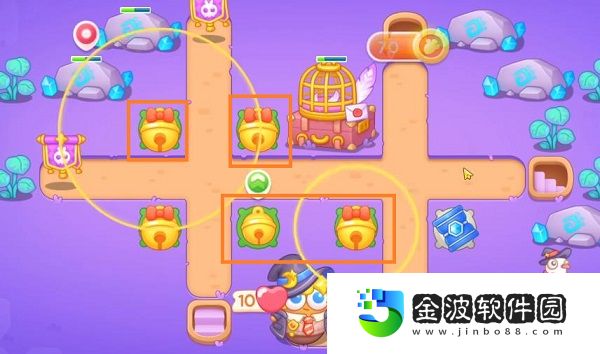 《保衛(wèi)蘿卜4》阿波與魔法寶藏第57關(guān)攻略