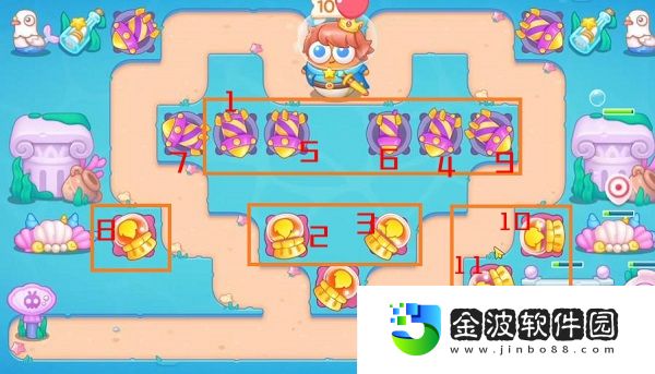 《保衛蘿卜4》嗨釣度假島第6關通關攻略